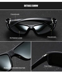 Sport Polarized Sports Sunglasses for Women Men Black Driving shades Cycling Running Sporting Sun glasses - CW192Z2E33C $15.30