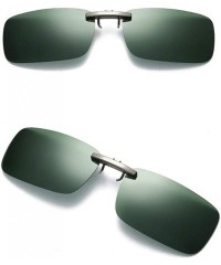 Sport Aviator Sunglasses Detachable Driving Polarized - Green - CK18UL47783 $6.87