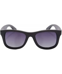 Wayfarer Polarized Bamboo Wood Sunglasses UV400 Protection-TY6016/6026 - Bamboo Black - C418I5L2DMX $33.53