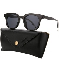 Sport Vintage Sunglasses Womens Mens Plastic Frame UV400 with Sunglasses Case U573 - Black - C218I68KH3U $13.47