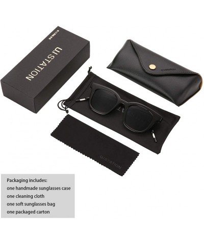 Sport Vintage Sunglasses Womens Mens Plastic Frame UV400 with Sunglasses Case U573 - Black - C218I68KH3U $13.47