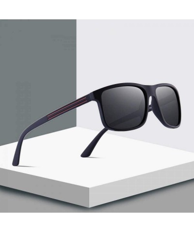 Sport DESIGN Men Classic Polarized Sunglasses TR90 Legs Outdoor C01 Matte Black - C04 Brown - CG18YLY2S09 $13.75