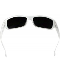 Round OG Men's Hardcore Gangster Shades Sunglasses 9003BLKSILVER - CZ115TJ9PWX $12.47