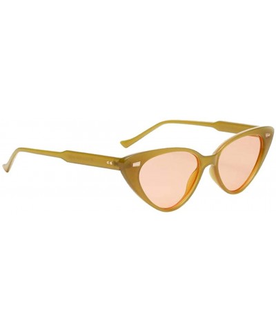 Cat Eye Retro Style Women Cat Eye Shades Women's Eyewear Sunglasses - Green - CP18XKXSHIC $17.89