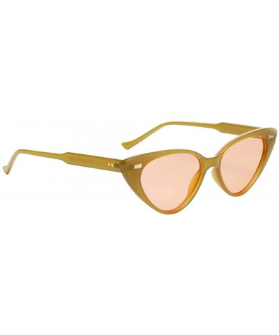 Cat Eye Retro Style Women Cat Eye Shades Women's Eyewear Sunglasses - Green - CP18XKXSHIC $11.21