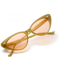 Cat Eye Retro Style Women Cat Eye Shades Women's Eyewear Sunglasses - Green - CP18XKXSHIC $11.21