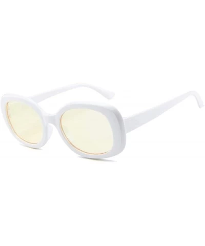 Cat Eye Unisex Vintage style Big Sunglasses Cobain Jackie O Cat Eye Retro Womens Mens Clout Mod Trendy - CH18HWH23Z5 $17.64