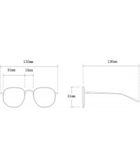 Oval Classic Retro Designer Style Round Sunglasses for Men or Women metal PC UV 400 Protection Sunglasses - Yellow - C618SARQ...