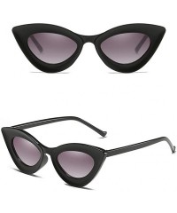 Oversized Oversized Cat Eye Sunglasses for Women Polarized Trendy Mirrored Lens Driving Fishing UV Protection Eyeglass - C619...