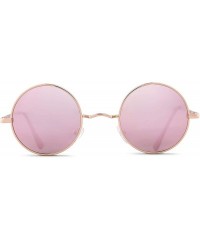 Round John Lennon Glasses Round Polarized Sunglasses Hippie Glasses for Women Men - CO18LUXC6H6 $10.31