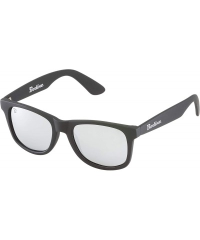Wayfarer Everon Polarized Sunglasses for Men and Women - Black - Silver Mirror - C118OTIL559 $43.92