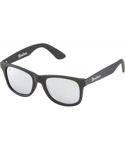 Wayfarer Everon Polarized Sunglasses for Men and Women - Black - Silver Mirror - C118OTIL559 $25.77