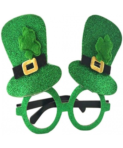 Sport Unisex Fashion Glasses St. Patrick's Day Green Irish Adult Festival Funny Shamrock Green Hat Glasses - A - C1193XG6E7M ...