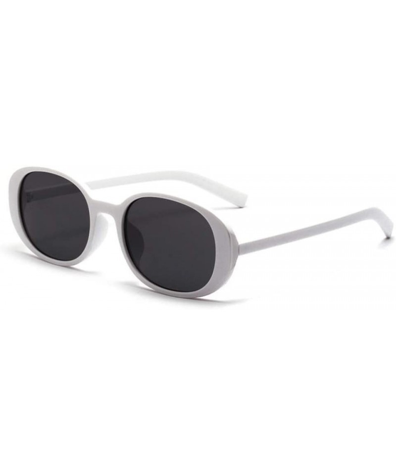 Round Sunglasses Glasses Decoration Accessories - White With Black - CJ198W5RIQT $31.02