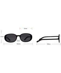 Round Sunglasses Glasses Decoration Accessories - White With Black - CJ198W5RIQT $31.02