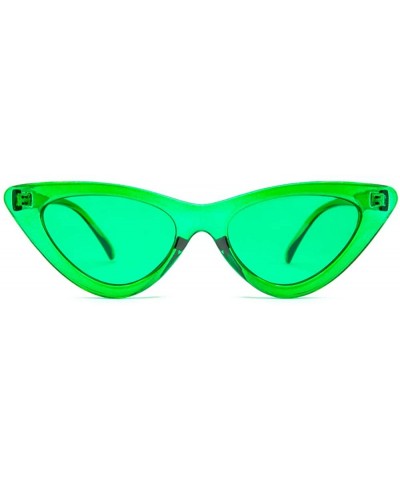 Oversized Green Color Therapy Glasses - Cat Eye - Chromotherapy Migraine Chronic Pain Green Light Fashion Glasses - C218LL6HW...