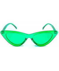 Oversized Green Color Therapy Glasses - Cat Eye - Chromotherapy Migraine Chronic Pain Green Light Fashion Glasses - C218LL6HW...