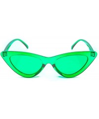 Oversized Green Color Therapy Glasses - Cat Eye - Chromotherapy Migraine Chronic Pain Green Light Fashion Glasses - C218LL6HW...