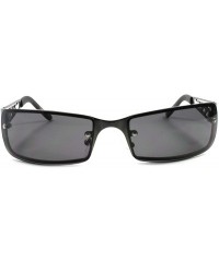 Sport Motorcycle Riding Biker Wrap Sport Extreme Mens Metal Flame Sunglasses - Gunmetal - C1189RETNTZ $13.14