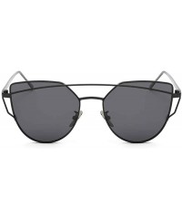 Aviator 2019 New Arrival Cat Eye Polarized Sunglasses Women Brand C4 Gold BarbiePink - C1 Black Grey - CZ18YZWTL5T $14.86