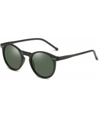 Oval Polarized Sunglasses Men Women Retro Round Sun Glasses Vintage Goggles UV400 Oculos Gafas De Sol - CW19852O7YM $32.03