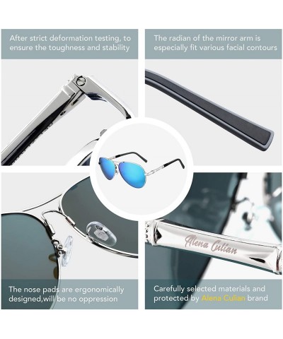 Aviator Polarized Sunglasses For Men And Women And Women Memory-Metal Frame Driving Sun Glasses UV400 Blocking - CQ19898AA58 ...