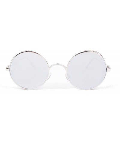 Sport Hippie Retro Vintage Round Sunglasses for women men Metal Frame Shades Gold - C111NGC48IV $26.90