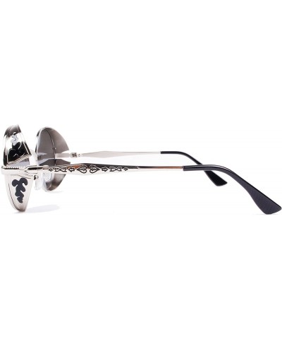 Sport Hippie Retro Vintage Round Sunglasses for women men Metal Frame Shades Gold - C111NGC48IV $26.90
