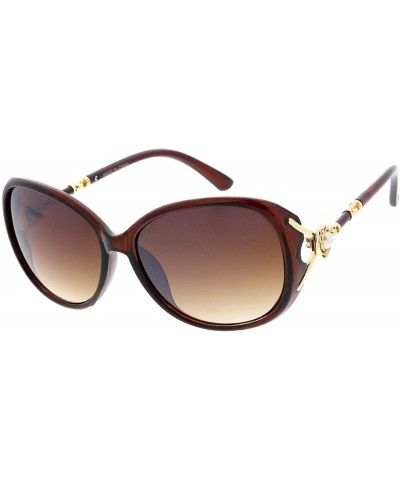 Butterfly Retro Fashion Butterfly Frame Sunglasses B39 - Brown - CI1929AOYEO $21.97