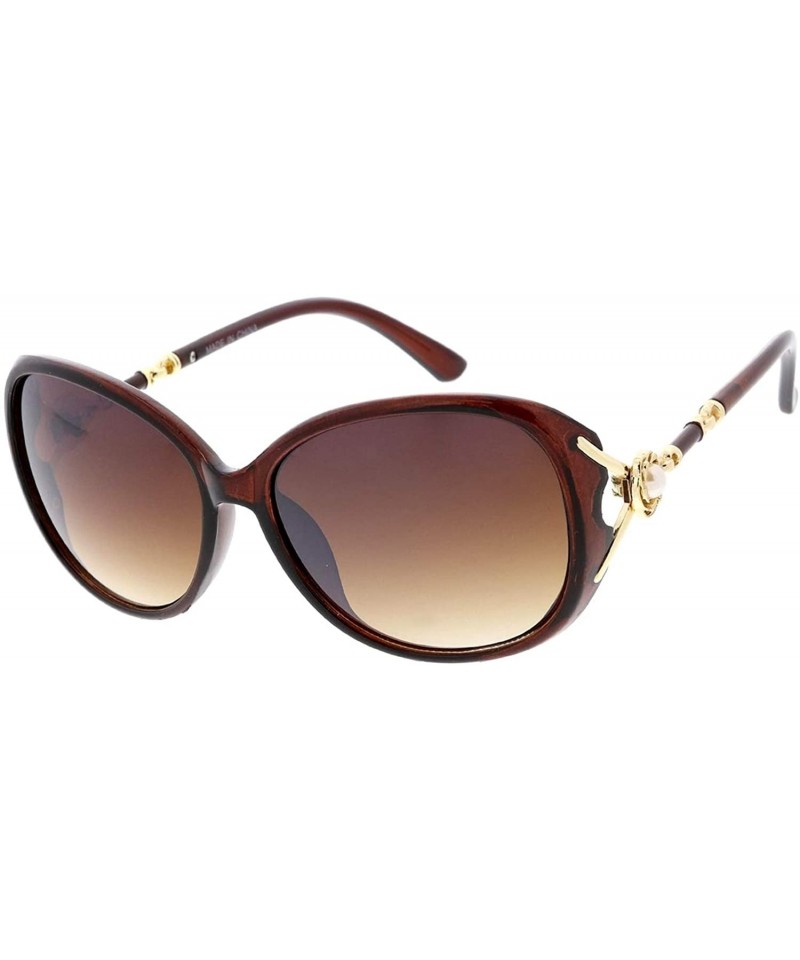 Butterfly Retro Fashion Butterfly Frame Sunglasses B39 - Brown - CI1929AOYEO $13.77