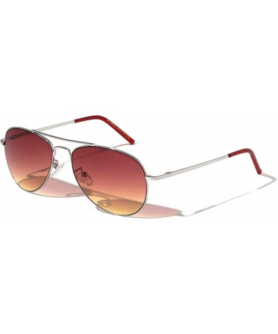 Aviator Classic Aviator Oceanic Color Sunglasses - Red - C6197679M37 $15.05