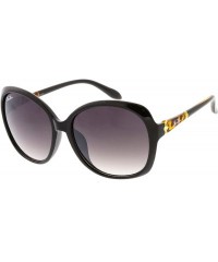 Butterfly Jolie Rose Oversize Women Butterfly Frame Sunglasses Model 144 - Black - CK18GYCXS7L $9.38