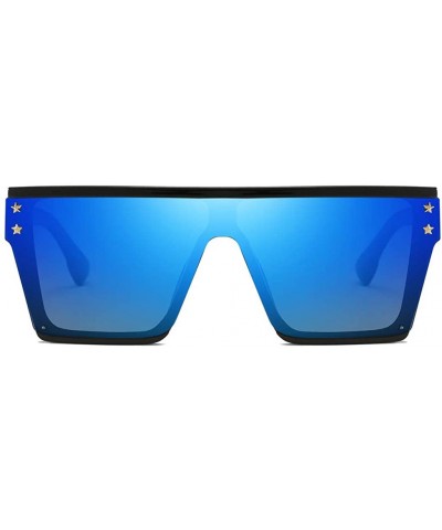 Square UV Protection Sunglasses for Women Men Full rim frame Square Acrylic Lens Plastic Frame Sunglass - A - CA1902XAYIN $8.76