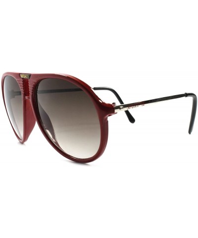 Aviator Classic 80s 90s Vintage Air Force Style Turbo Oversized Matte Sunglasses - Red - CN189346UMZ $13.98