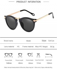 Cat Eye Cat Eye Sunglasses Women Sun Glasses Vintage Shades For Women Sunglass Ladies Flowers Sunglasses - C1 - CB18W0I2DSY $...