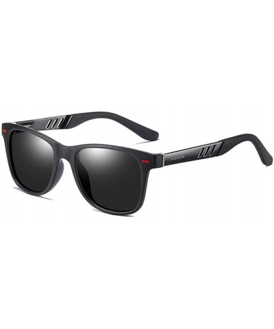 Rectangular Men's fashion sunglasses- anti-glare glasses- polarized sunglasses- rectangular full-frame - C10 - CJ194T5DYT8 $3...