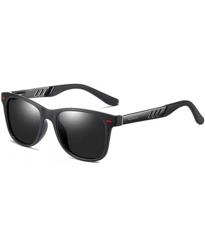Rectangular Men's fashion sunglasses- anti-glare glasses- polarized sunglasses- rectangular full-frame - C10 - CJ194T5DYT8 $7...