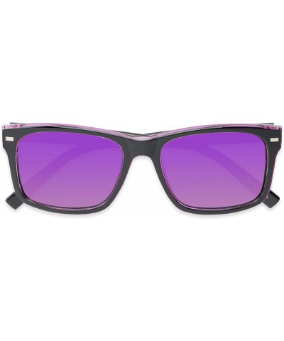 Sport Sunglass Warehouse Stokes - Polarized Plastic Retro Square Men's & Women's Full Frame Sunglasses - CG12O1Z9BDL $11.52