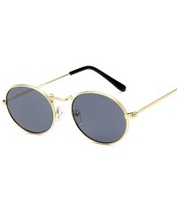 Round 2019 Retro Round Yellow Sunglasses Women Brand Designer Sun Glasses For Women Alloy Mirror Sunglasses Female - CZ18W66G...