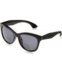 Square Women's Caliente Bifocal Square Reading Sunglasses - Black - CC189SRE4K5 $32.02