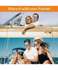 Semi-rimless Unisex Fashion Goggle Sunglasses Lightweight Plastic Frame Composite-UV400 Lens Glasses for Outdoor - Clear - CQ...