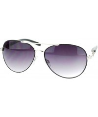 Aviator Womens Aviator Sunglasses Top Bar Colored Frame Round Aviators - Black - C511URC0KFX $8.92