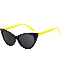 Cat Eye Cat Eye Sunglasses for Women Retro Vintage Narrow Clout Goggles Plastic Frame Sexy Summer Eyewear - C - CL199GM380R $...