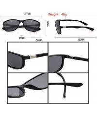 Goggle Polarized Driving Sunglasses for Mens Oval Women UV400 Protection Dark Glasses - Tea Frame/Brown Polarized Lens - CC18...