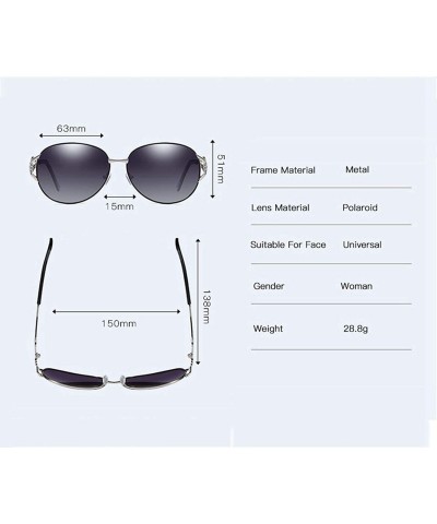 Rimless Women Polarized Sunglasses UV400 Protection Ladies Fashion Stylish Eyewear - Black - CG18OA4XNHQ $43.03