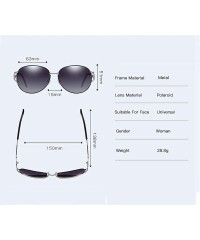 Rimless Women Polarized Sunglasses UV400 Protection Ladies Fashion Stylish Eyewear - Black - CG18OA4XNHQ $43.03
