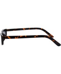 Rectangular Skinny Rectangular Frame Sunglasses Unisex Trendy Fashion Shades UV 400 - Tortoise - CN18H7ZSCUC $8.30