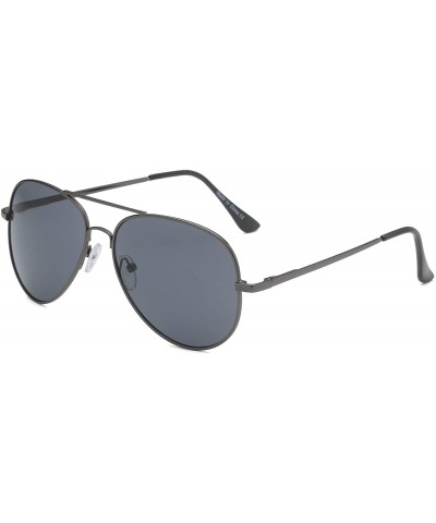 Aviator Classic Metal Pilot Aviator Fashion Sunglasses - Black - C518SMO3328 $10.90