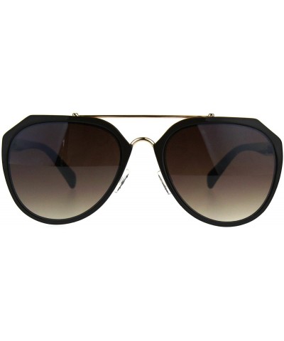 Aviator Retro Fashion Sunglasses Womens Designer Style Aviator Shades UV 400 - Brown (Brown) - CP189WL7ZWL $11.16