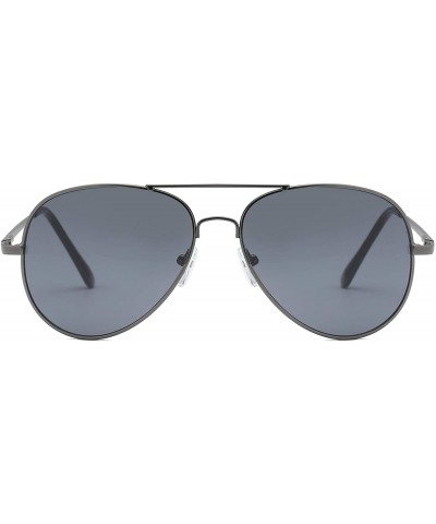 Aviator Classic Metal Pilot Aviator Fashion Sunglasses - Black - C518SMO3328 $10.90